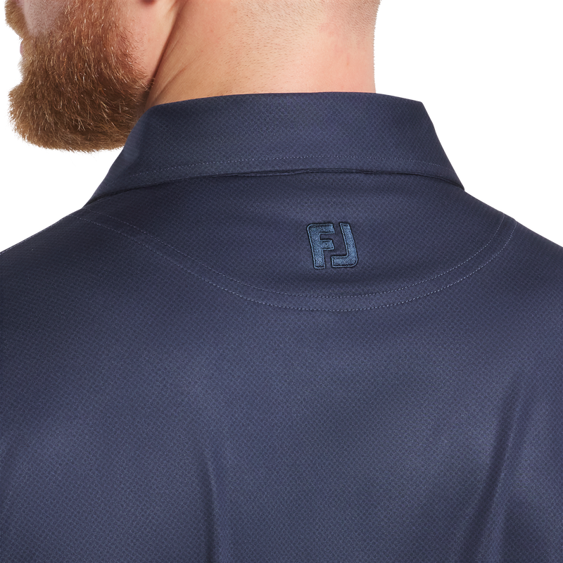 Tonal Dot Print Lisle - Navy