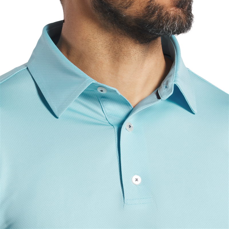 Tonal Dot Print Lisle - Light Blue