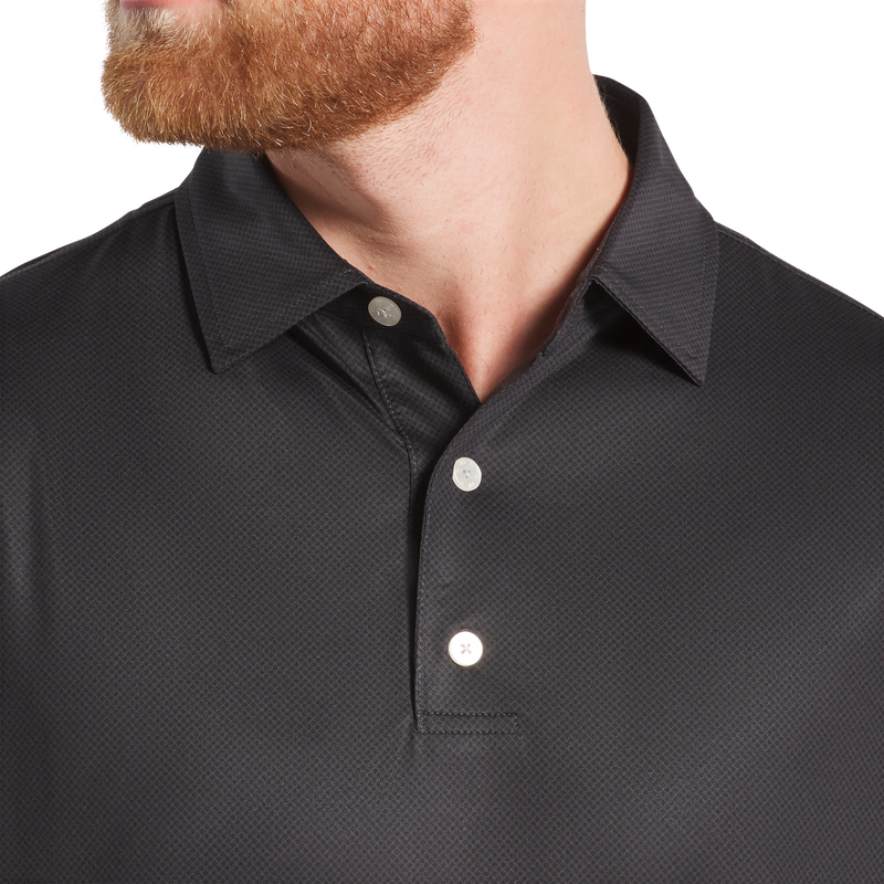 Tonal Dot Print Lisle - Black
