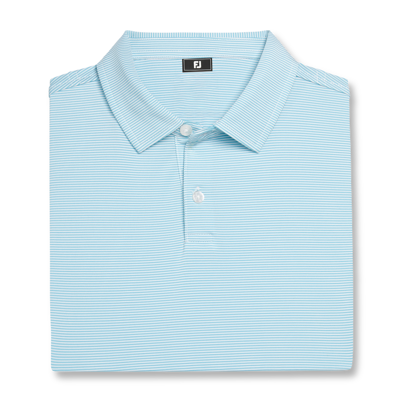 MicroFeeder Stripe Lisle (Junior) - Light Blue / White