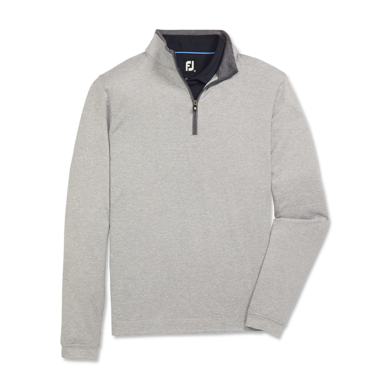 Lightweight Solid Mid-Layer - Heather Grey
