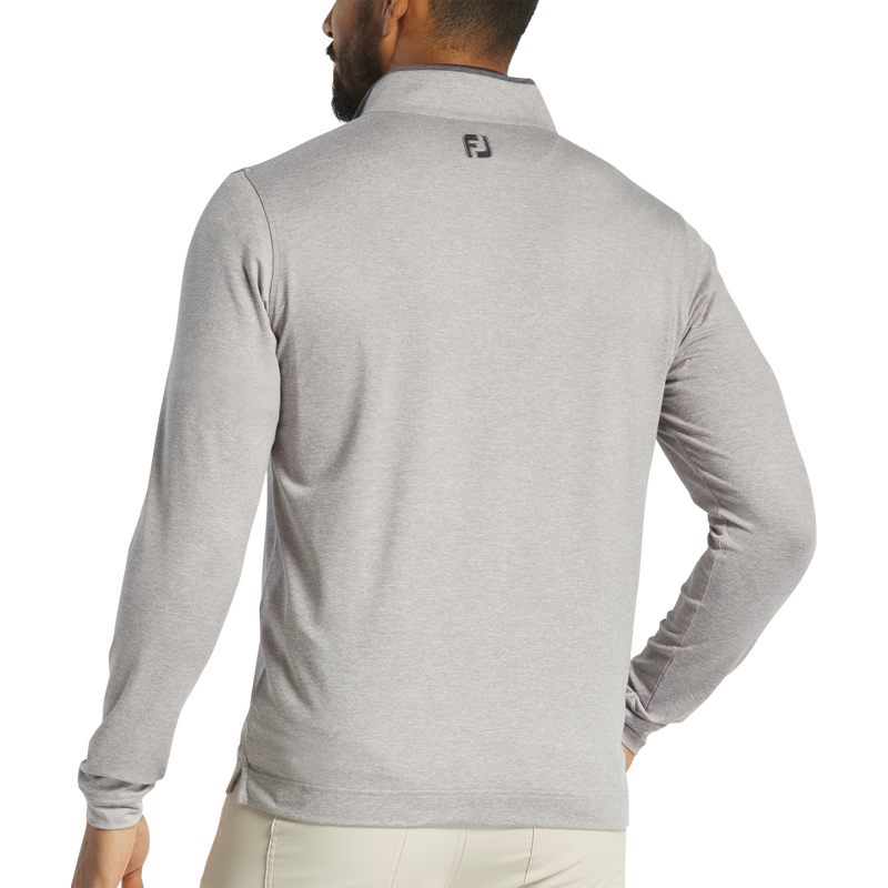 Lightweight Solid Mid-Layer - Heather Grey