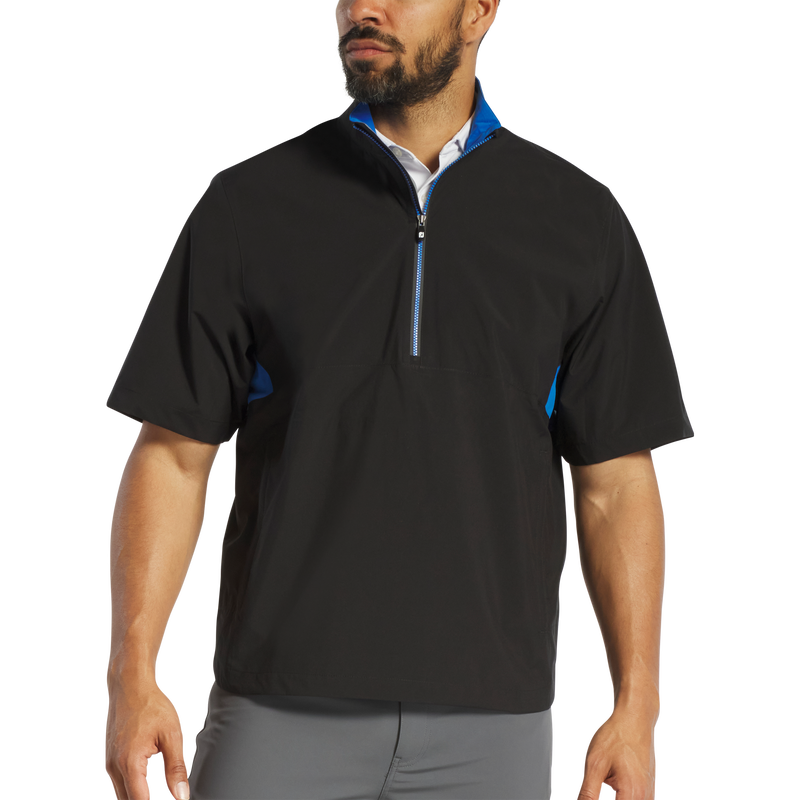 HydroLite X Short Sleeve Rain Shirt - Black / Blue