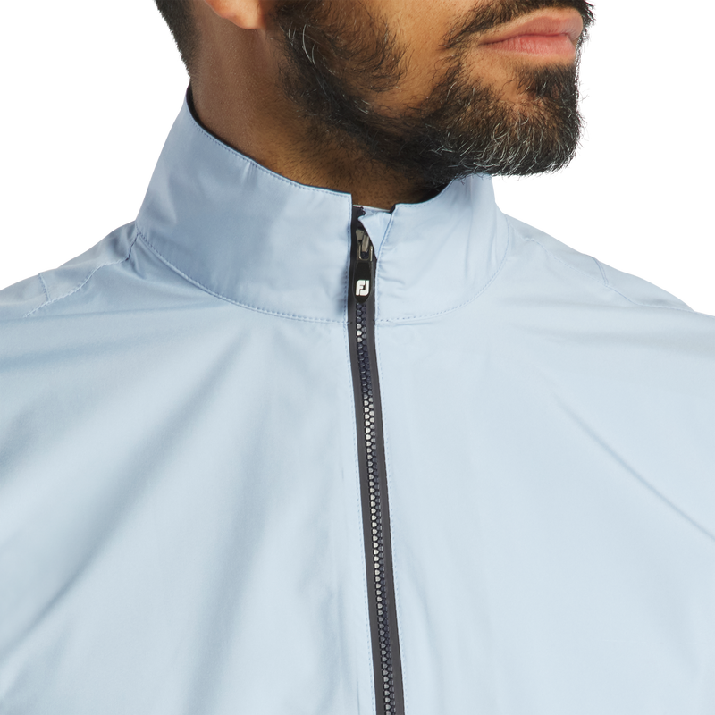 HydroLite X Short Sleeve Rain Shirt - Light Blue / Navy