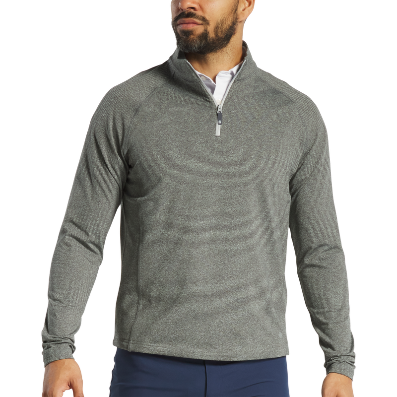 ThermoSeries Heather Brushed Back Mid-Layer - Black