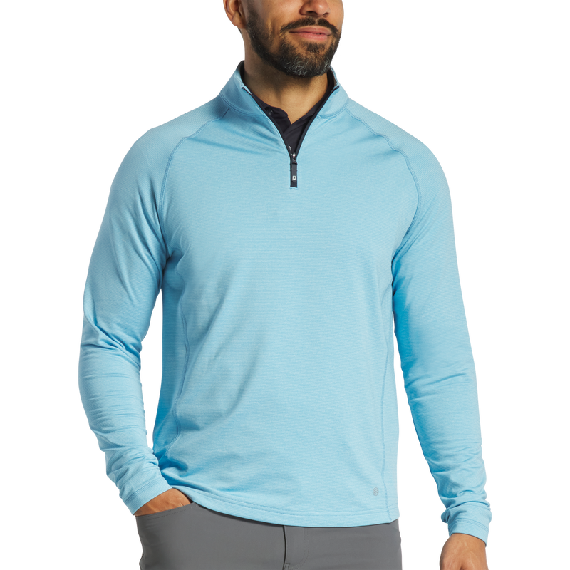ThermoSeries Heather Brushed Back Mid-Layer - Sky
