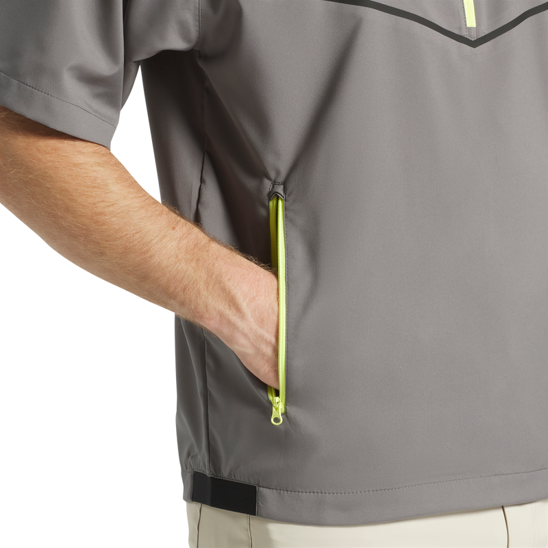 Zephyr Short Sleeve Windshirt - Charcoal