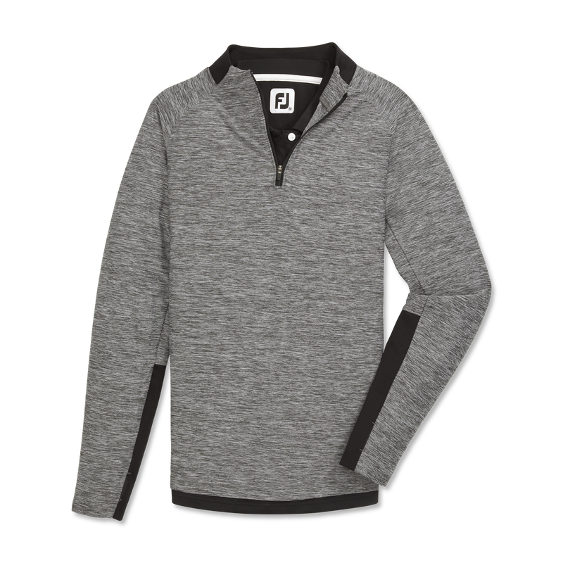 Space Dye Quarter-Zip Mid-Layer Women - Black