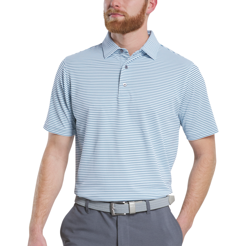 Multi-Stripe Pique - White / Light Blue / Navy