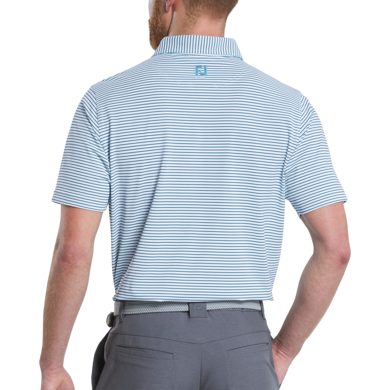 Multi-Stripe Pique - White / Light Blue / Navy