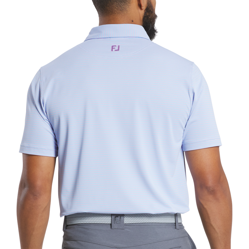 Multi-Stripe Pique - Lavender / Blue / White