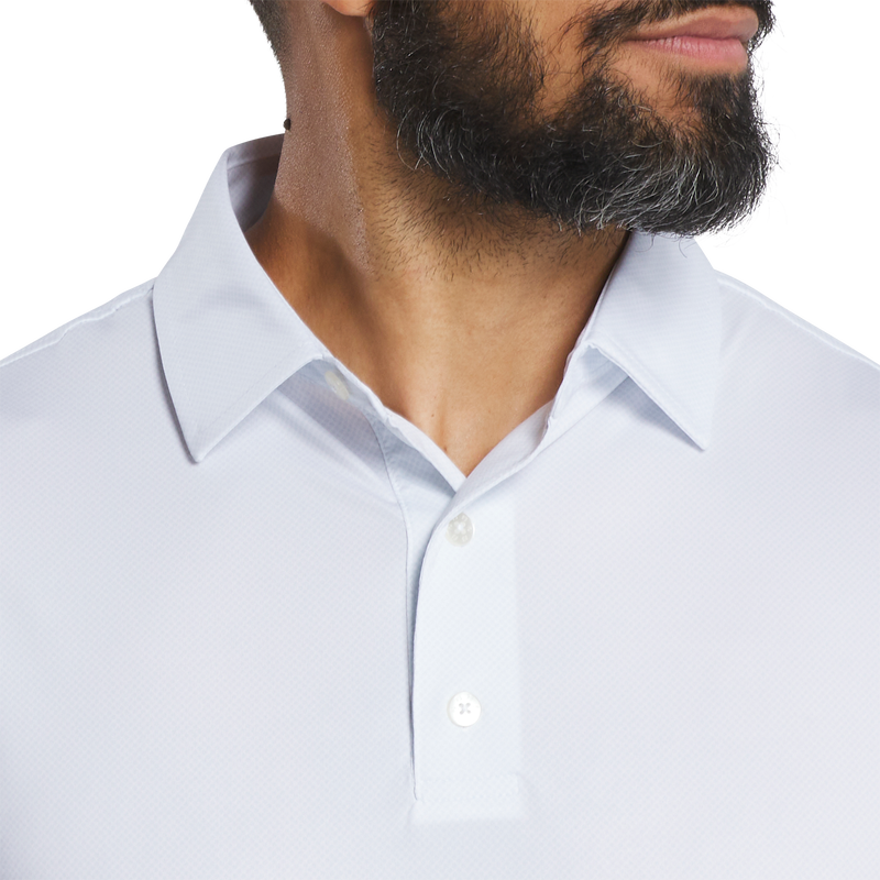 Tonal Dot Print Lisle - White