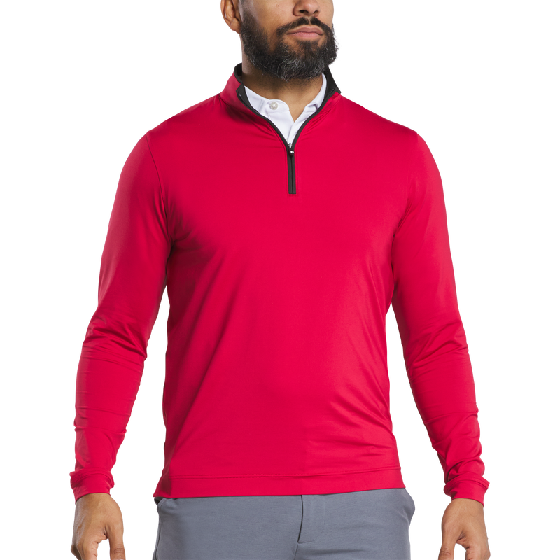 Lightweight Solid Mid-Layer - Crimson