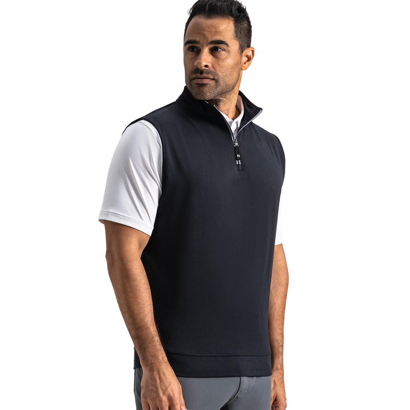 Approach Quarter-Zip Vest - Black