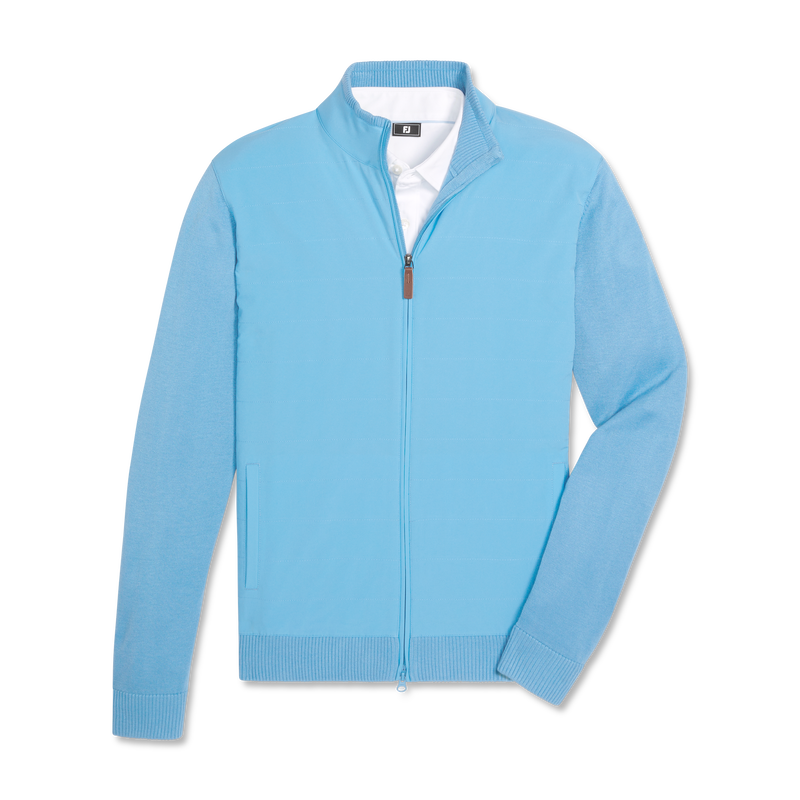 Hybrid Full-Zip Sweater - Riviera