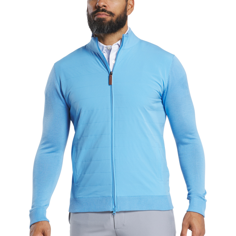 Hybrid Full-Zip Sweater - Riviera