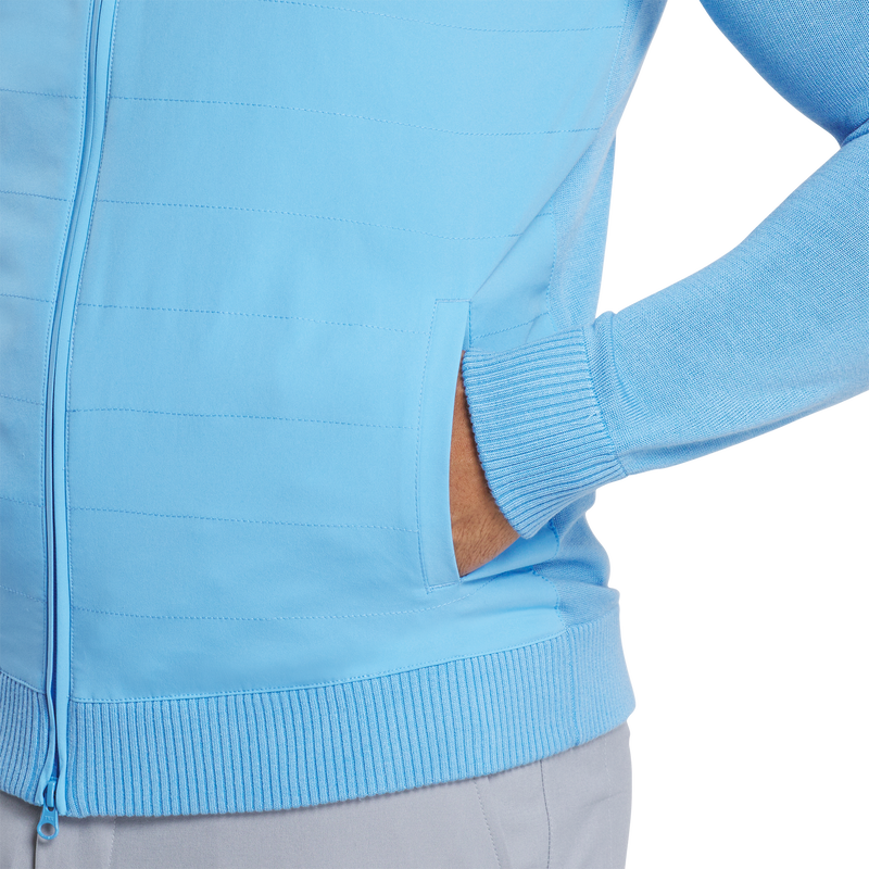 Hybrid Full-Zip Sweater - Riviera