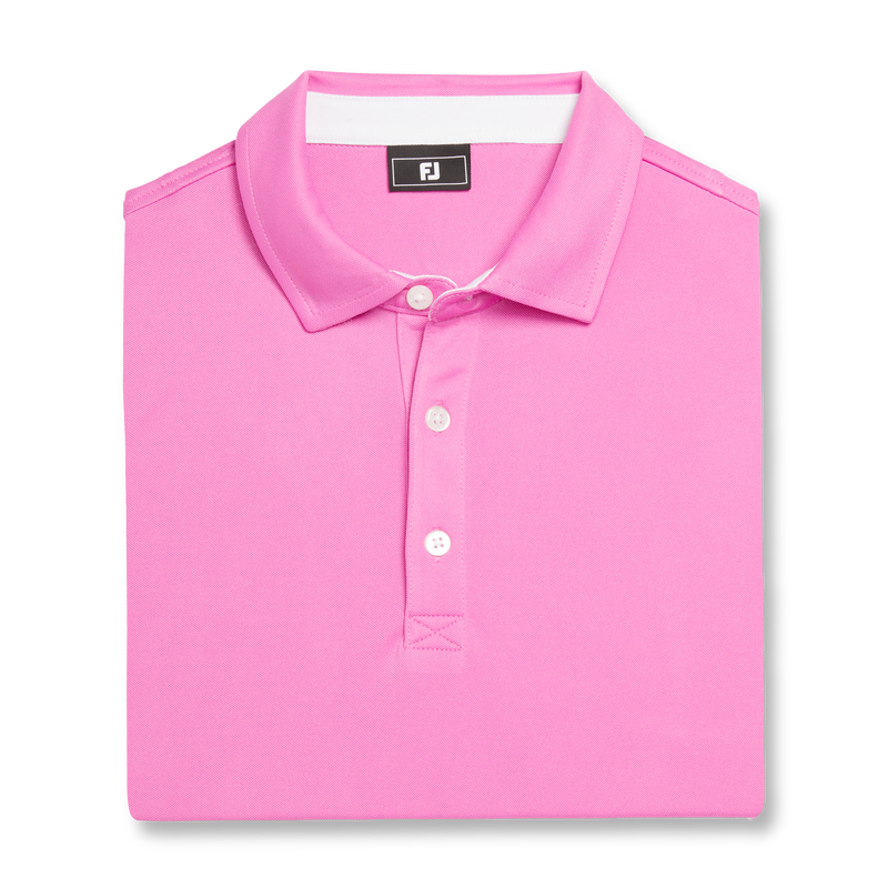 Solid Pique Self Collar Junior - Pink