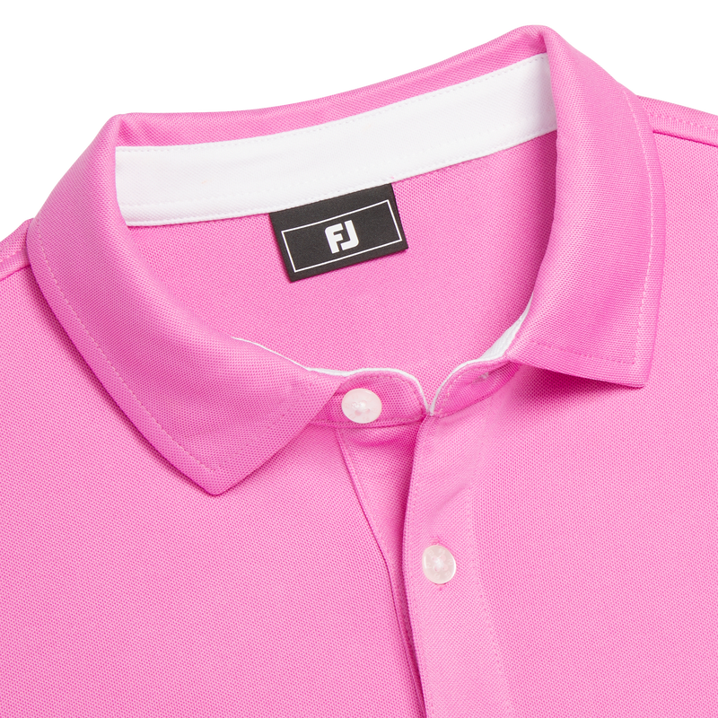Solid Pique Self Collar Junior - Pink