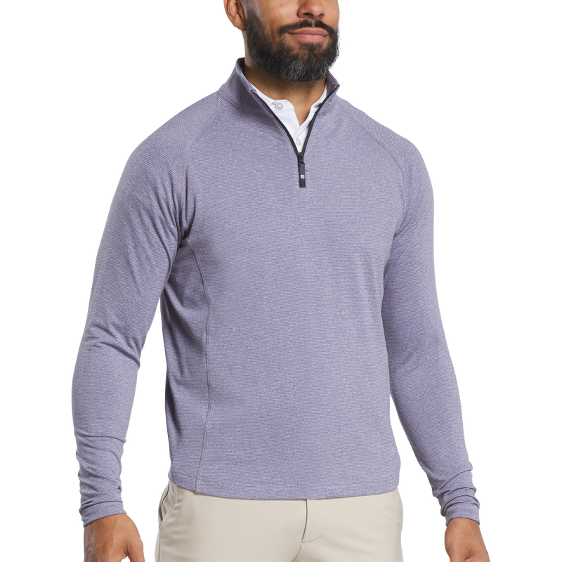 ThermoSeries Heather Brushed Back Mid-Layer - Purple
