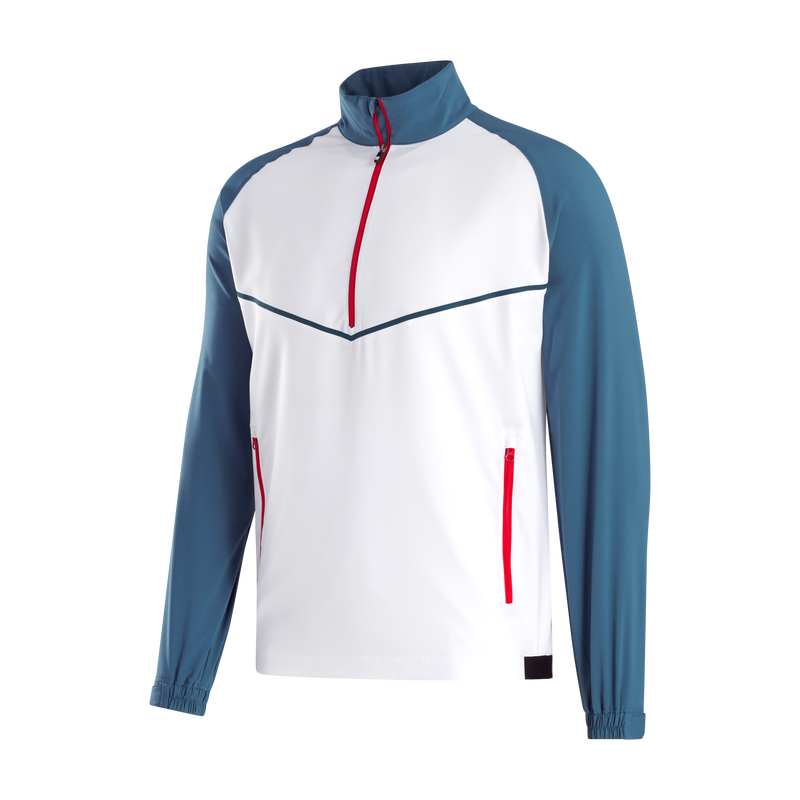 Zephyr Windshirt - Denim / White