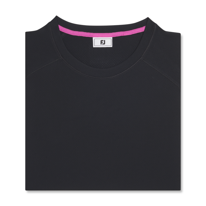 Short Sleeve Crew Neck Women (Women's) - Black