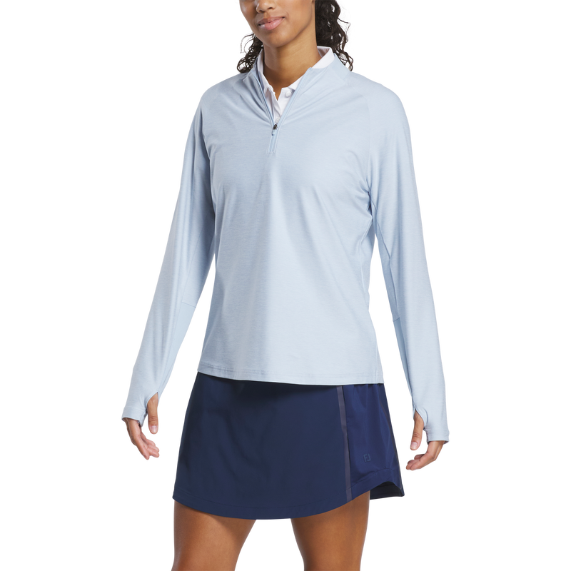 Space Dye Quarter-Zip Mid-Layer Women - Skyway