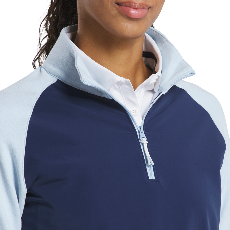 Hybrid Quarter-Zip Women - Skyway / Navy