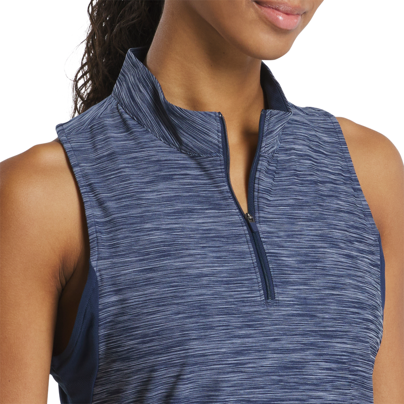 Space Dye Racerback Tank Women - Navy