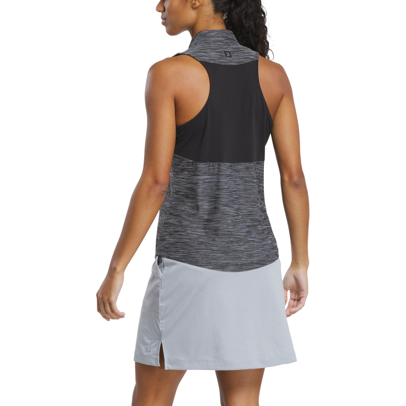 Space Dye Racerback Tank Women - Black