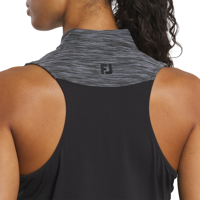Space Dye Racerback Tank Women - Black