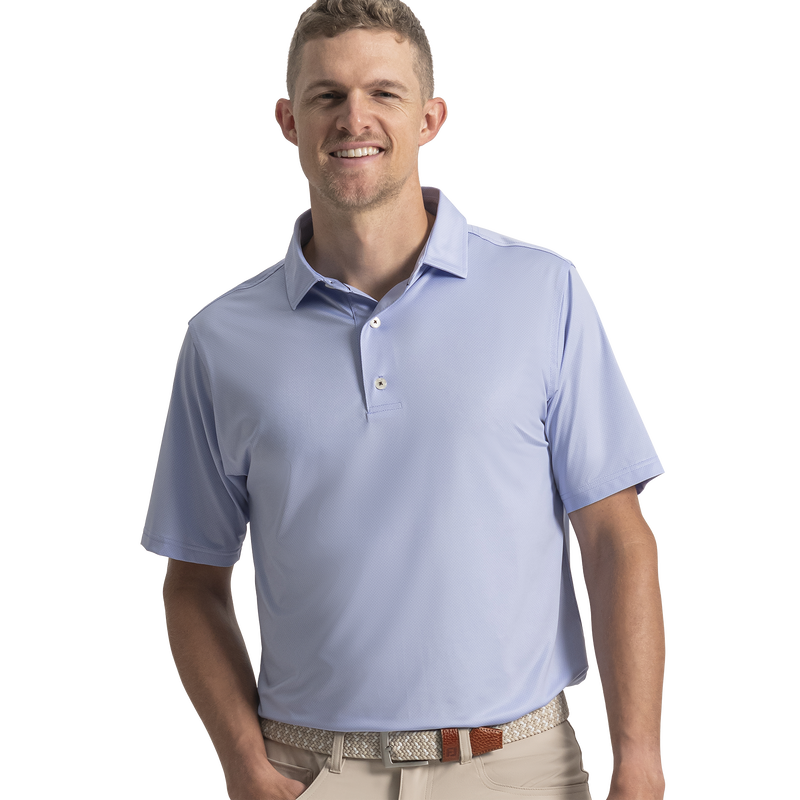 Tonal Dot Print Lisle - Periwinkle