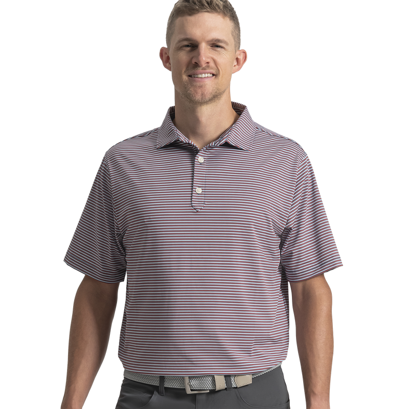 Smooth Stripe Lisle - Slate / Nantucket / White