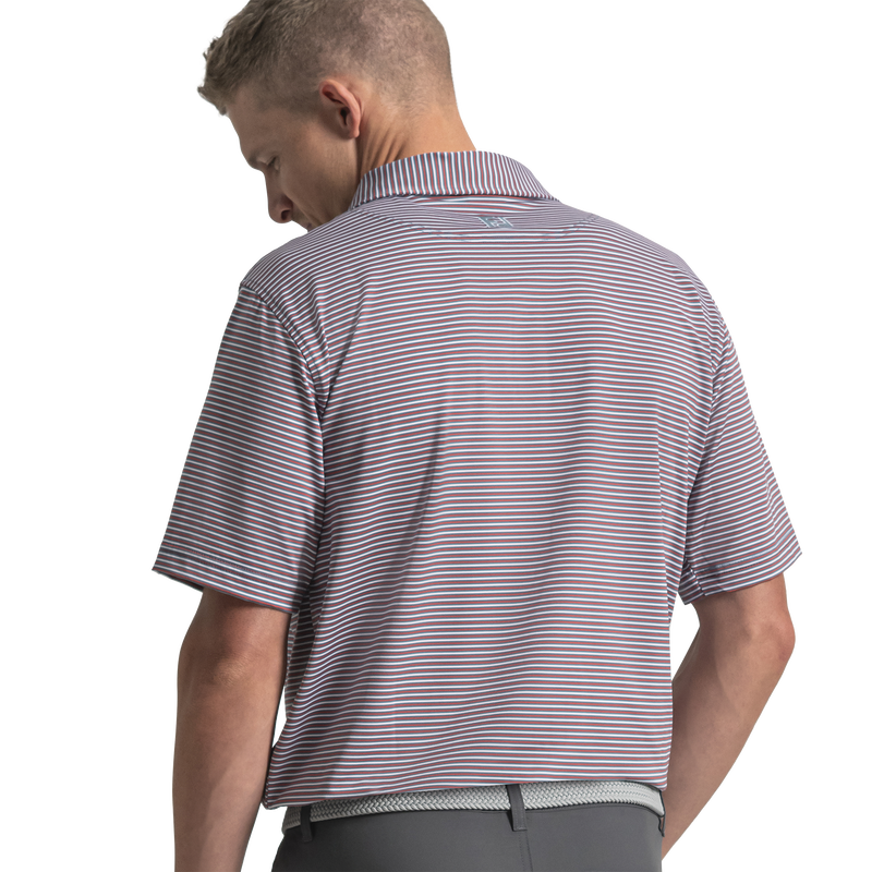 Smooth Stripe Lisle - Slate / Nantucket / White