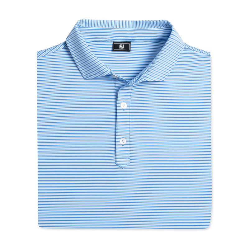 Smooth Stripe Lisle - White / Blue / Light Blue