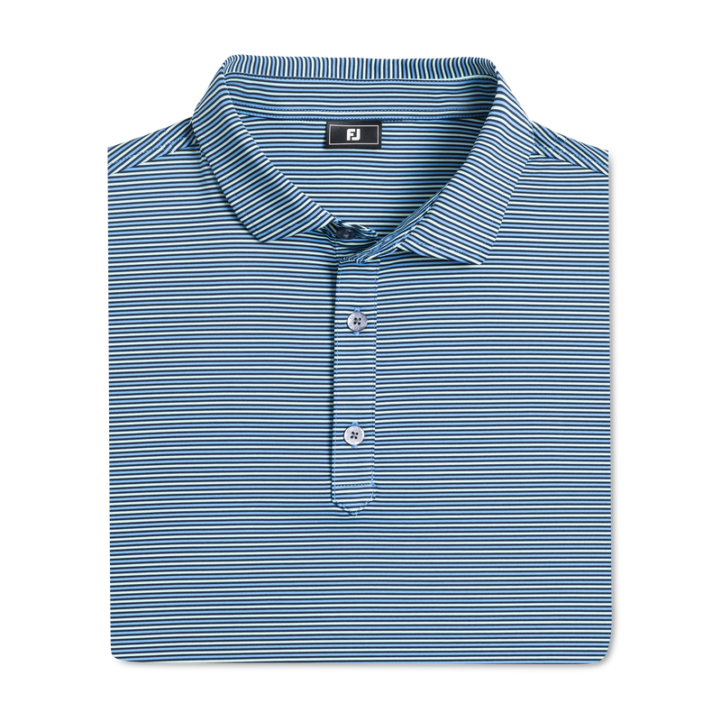 Smooth Stripe Lisle - Navy / Mint / Blue