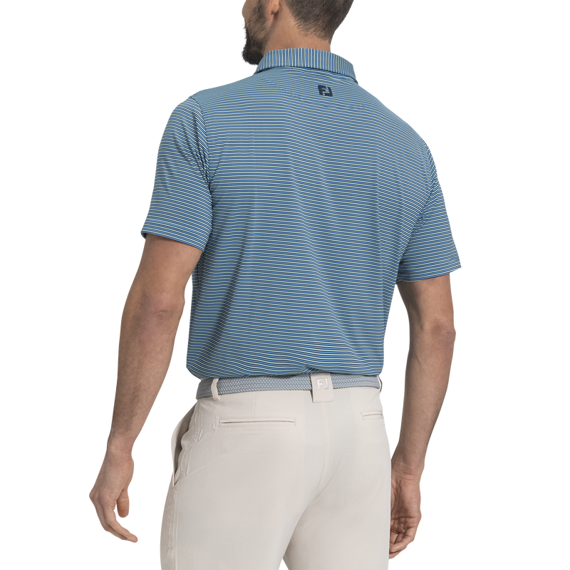 Smooth Stripe Lisle - Navy / Mint / Blue