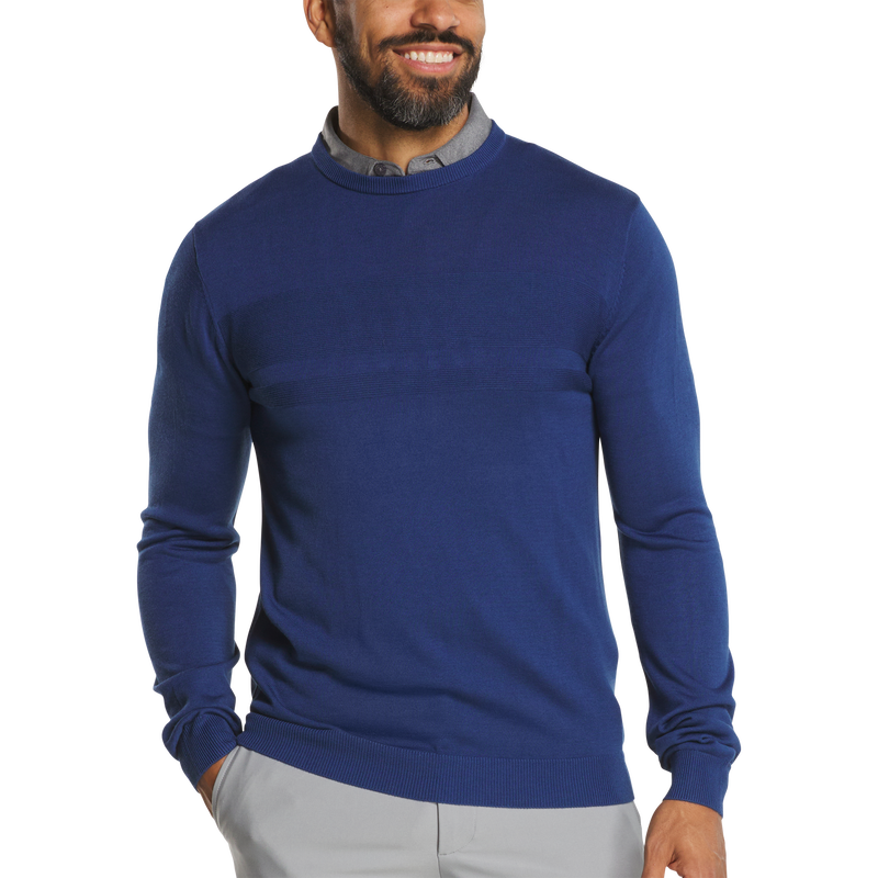 Tonal Block Crewneck Sweater - Horizon