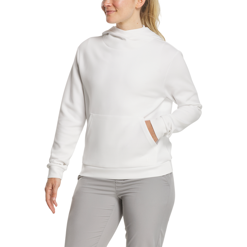 Cowl Hoodie Women - White