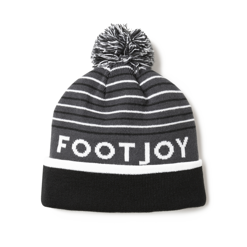 Striped Pom Pom - Charcoal