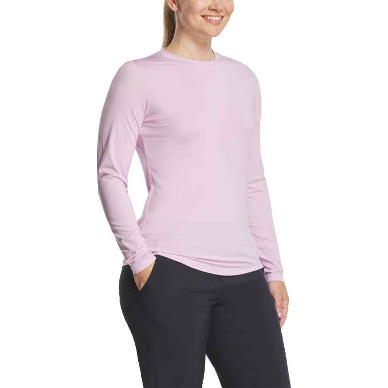 Long Sleeve Sun Protection Crew Neck Women - Orchid