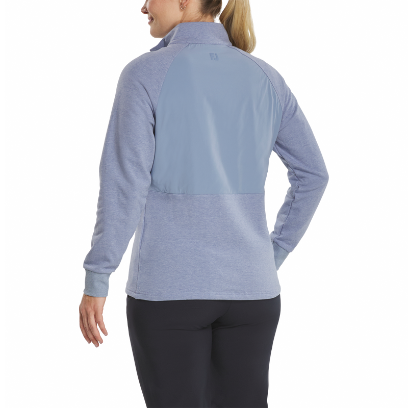 Hybrid Quarter-Zip Women - Blue Stone