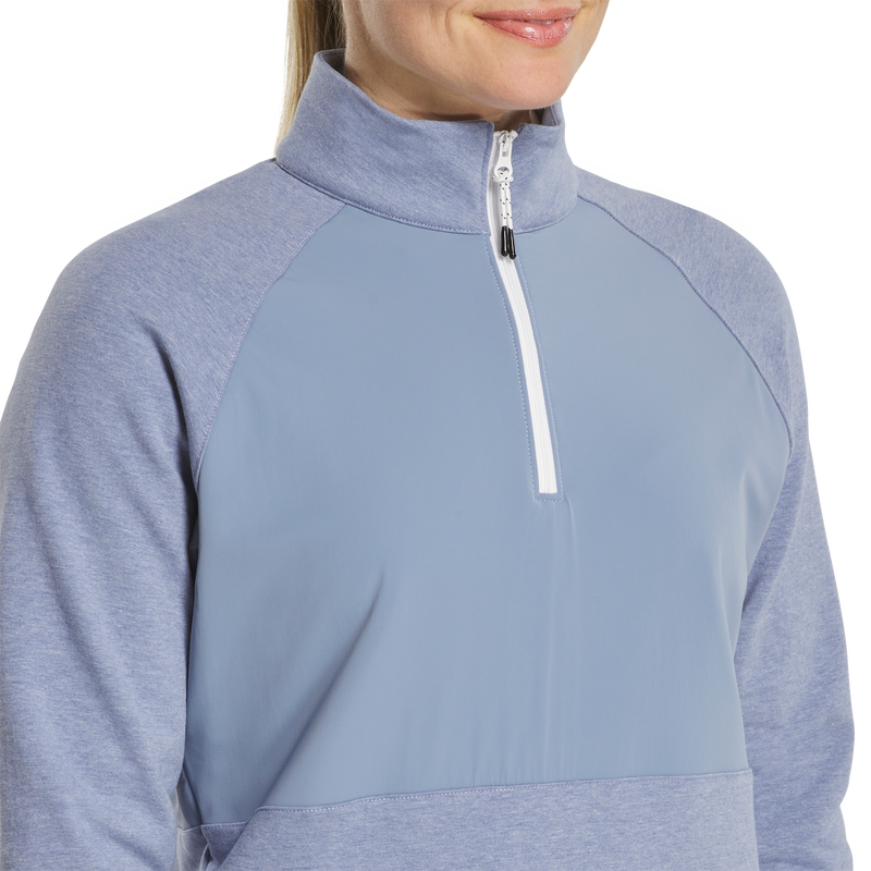 Hybrid Quarter-Zip Women - Blue Stone