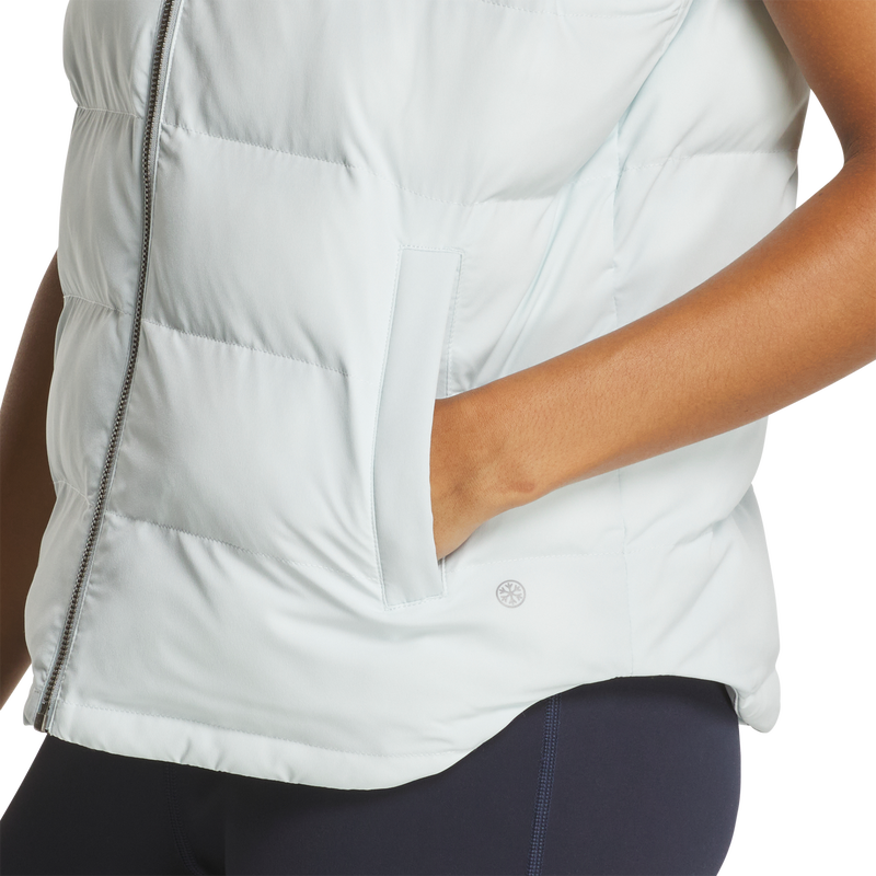 ThermoSeries Insulated Vest Women - Ice Blue / Charcoal