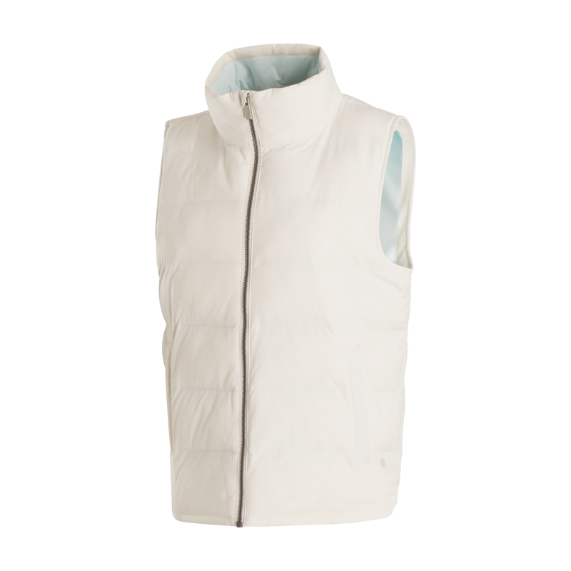 ThermoSeries Insulated Vest Women - Off White / Ice Blue