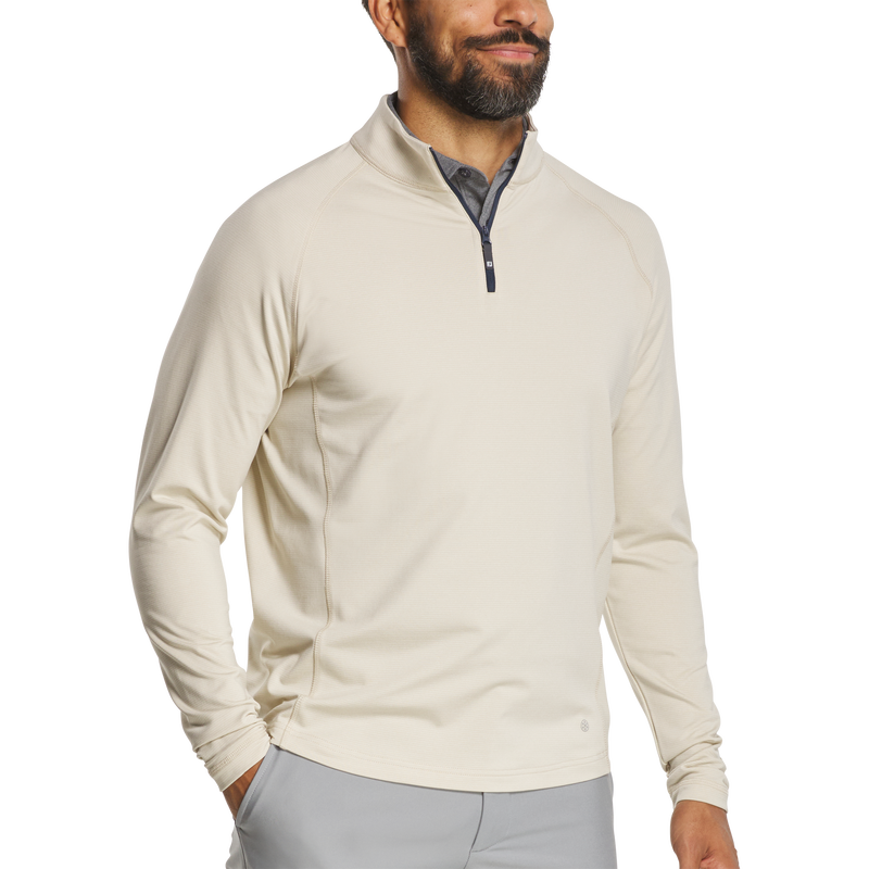 ThermoSeries Heather Brushed Back Mid-Layer - Stone