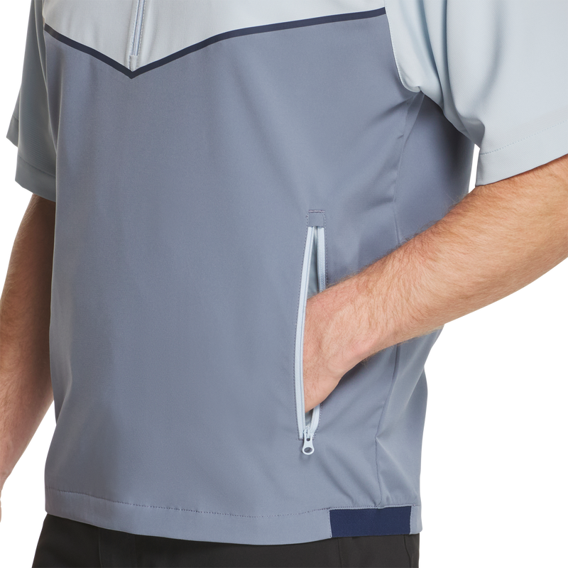 Zephyr Short Sleeve Windshirt - Niagra / Flint