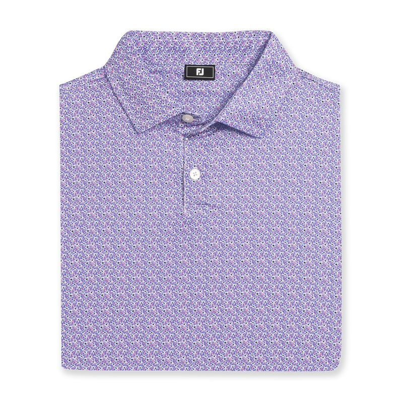 Floral Mark Lisle - Vivid Violet / Pink Pop / White