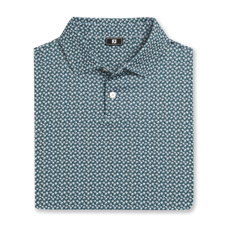 Floral Mark Lisle - Navy / Field Green / White