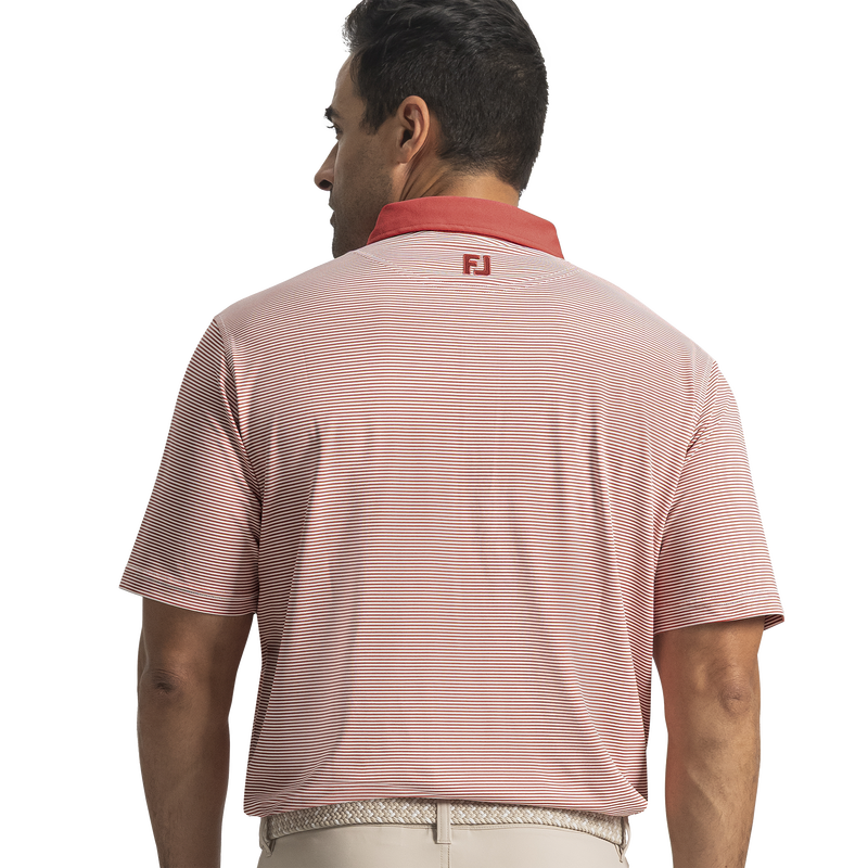 Feeder Stripe Pique - Nantucket Red / White